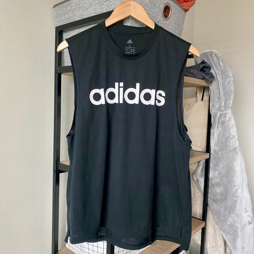 Adidas Black Sleeveless Tank Top
